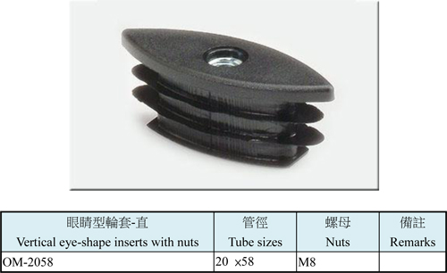 Eye-Shaped Vertical Inserts With Nuts